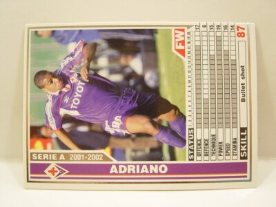 Panini WCCF 2001-02 Adriano Leite Ribeiro 1982 Brazil No.90