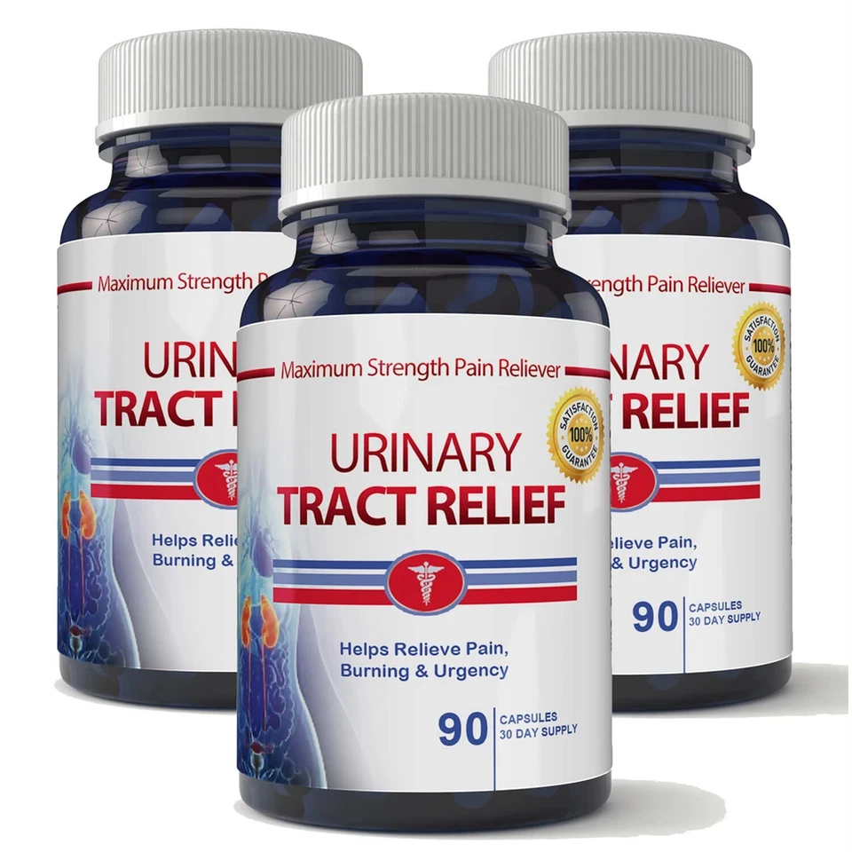 Urinary Tract Infection Pain Relief and Bladder Health Supplements 90 Capsules - Image 3 of 4