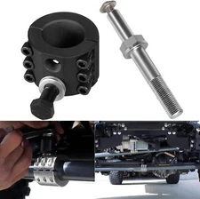 Steering Stabilizer Clamp&Relocation Bolt 1-1/2" OD Tie Rod for Jeep Wrangler