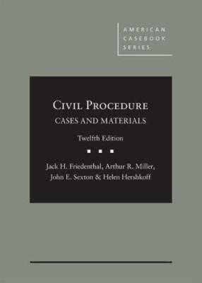 Civil Procedure: Cases and Materials (American Casebook Series) - GOOD