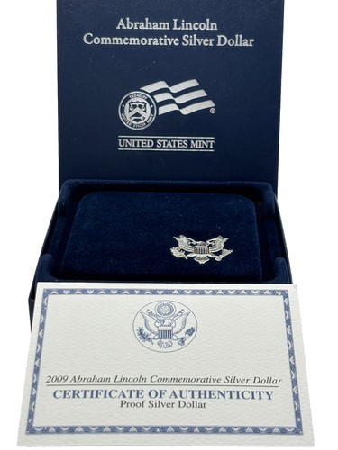 2009 United States Mint Abraham Lincoln Proof Commemorative Silver Dollar #481