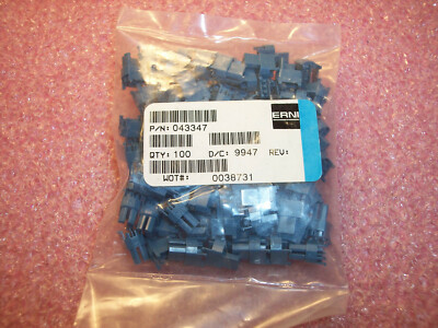 QTY (100) 043347 ERNI BRILLIANT BLUE 1567 CODING KEYS HARD METRIC / BACKPLANE