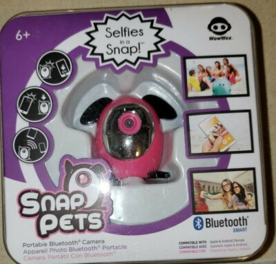 New WowWee Snap Pets Portable Bluetooth Pink Rabbit Remote Wireless Camera