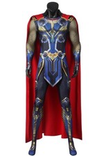 Thor 4 Love and Thunder Cosplay Costume Bodysuit Zentai Tight Jumpsuit Cloak