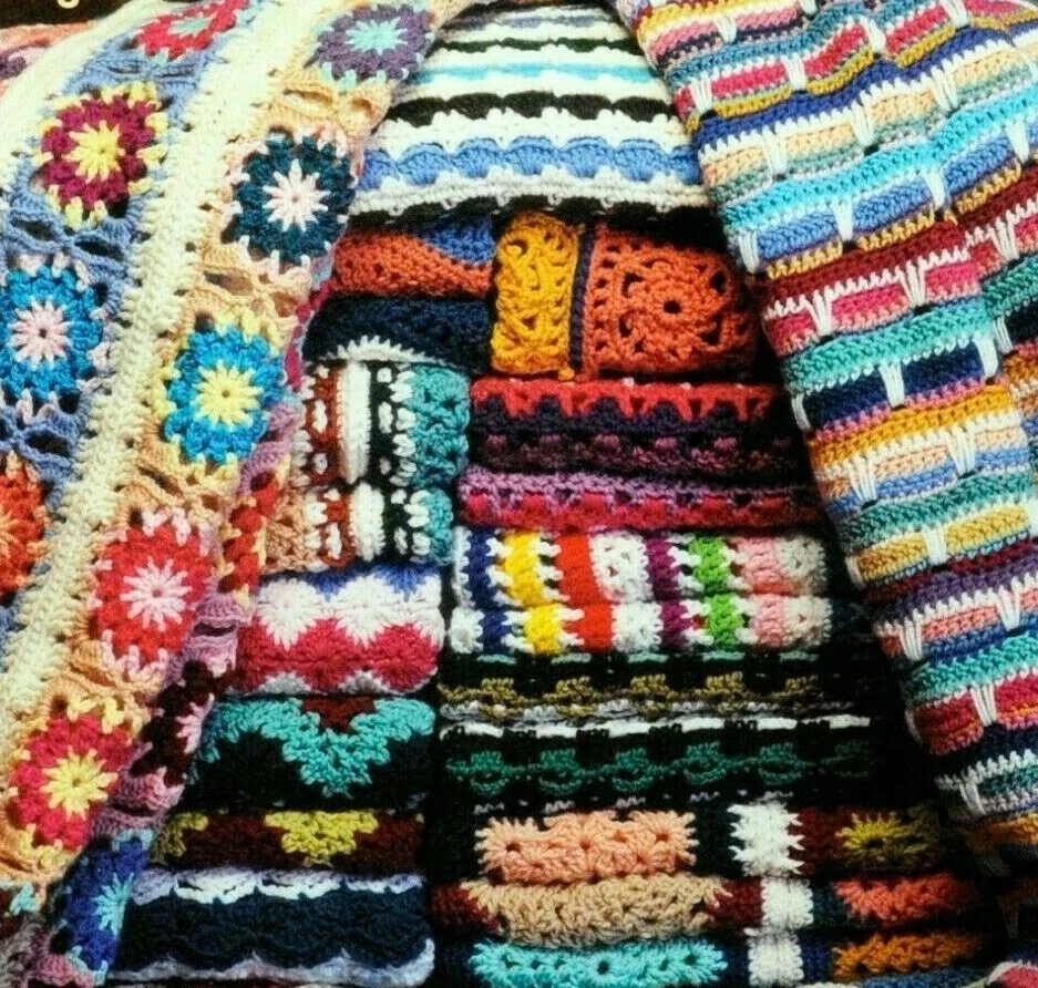 Scrap Afghans~ 20 Designs to Crochet ~ So Pretty! ~ Ultimate Book ~ ASN1272 - Image 2 of 4