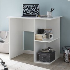 FineBuy Scrivania Bianca Tavolo PC Tavolo da Lavoro Computer Scrivania Bambini Ufficio