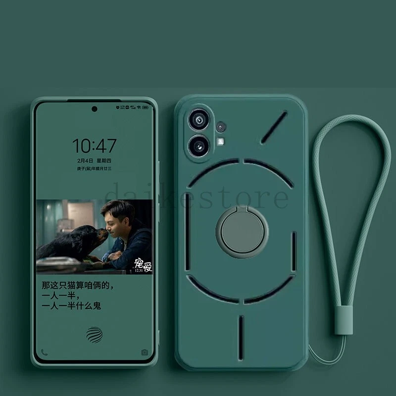 Phone Case For Nothing Phone 1 2 2A Silicone Case Soft Cover With Ring Holder