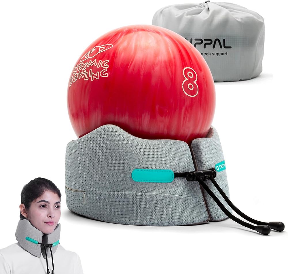 Travel Pillow for Airplane Neck Chin Support Memory Foam Machine Washable Adults