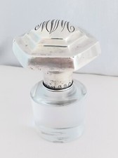 Hawks Glass & Sterling Large Bottle Stopper- mono'd