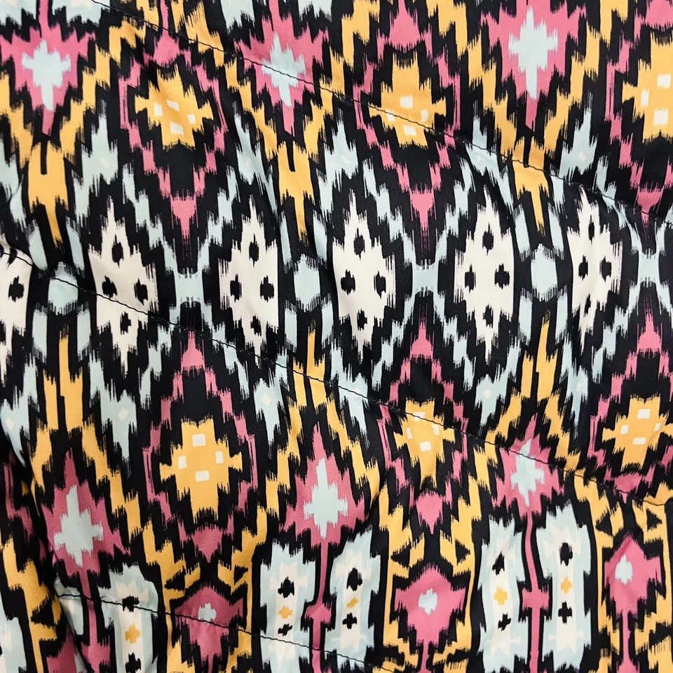 Chaqueta Abrigo Levi's Puffer Pato Plumón y Pluma Estampado Geométrico Cremallera Talla XL Foto 3 de 4