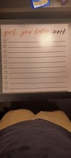 Dry Erase Board - To Do List 12x12x1.25 In, New Open Box