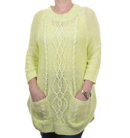 John Paul Richard Lime Ivory Women's Cable Size L on sale John Paul Richard Lime Ivory Women's Cable Size L on sale