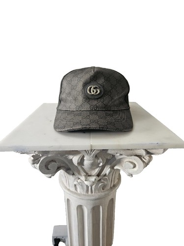 Size S Gucci Sun visor Hat Cap Sherry Line Denim Dark Gray Men's