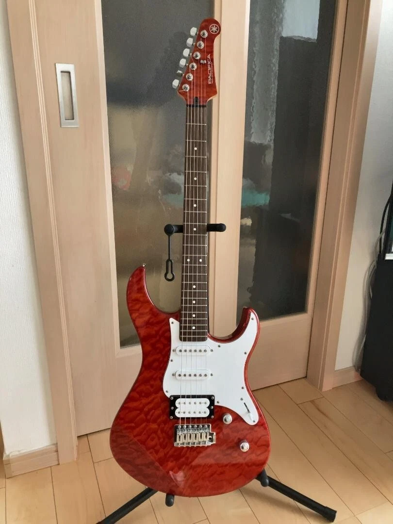 Electric Guitar Yamaha PACIFICA PAC212VQM CMB Quilted Top Red Good Condition