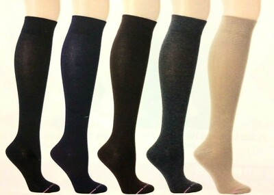 Dr. Motion Mild Compression 8-15 mmHg Knee-Hi Women's Socks, 2 Pairs