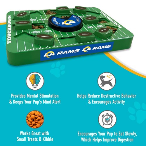 Pets First NFL Large Puzzle Treat Toy for Dogs & Cats Slow Feeding Dog Toy - Picture 173 of 191