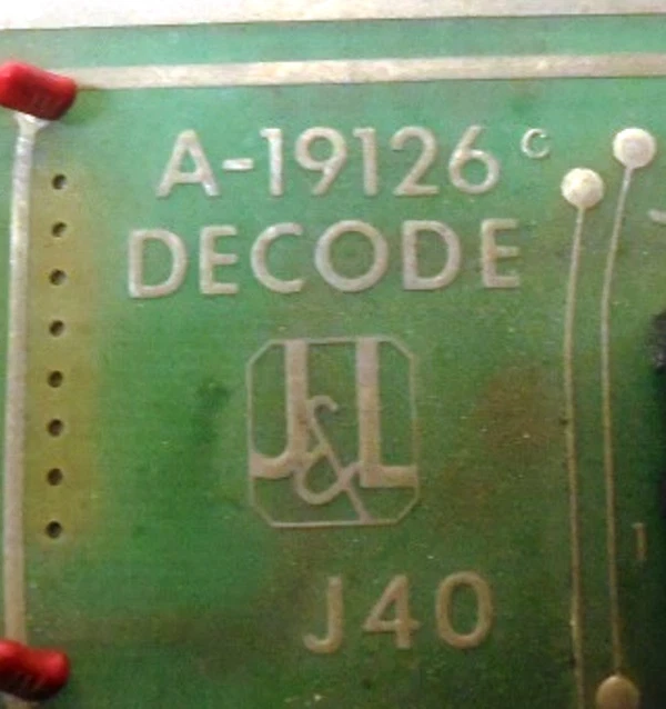 J&L JONES & LAMSON DECODER BOARD CONTROL CARD MODULE A-19126 W/ ACOPIAN 5E250 - Image 2 of 4