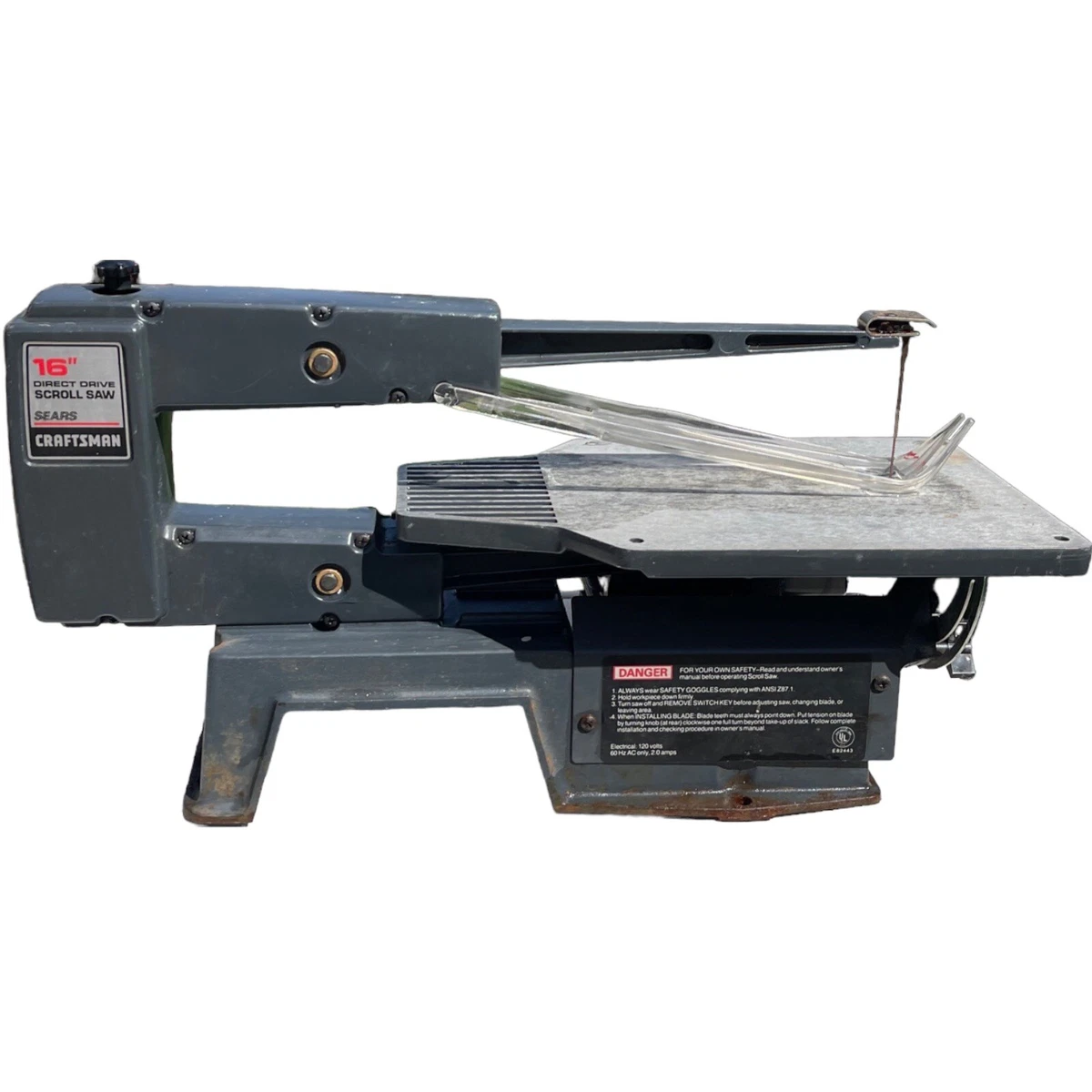 Sears Craftsman 16Inch Direct Drive Scroll Saw, WORKS, 41 OFF