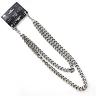 20" Double Chrome Thick Wallet Jean Chain Hip Hop Punk Biker Trucker Motorcycle