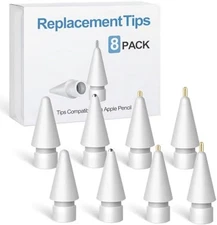 Replacement Tips for Apple Pencil Accessories - 8 Pack Mix Replacement Pencil