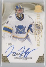 2020 Upper Deck The Cup Rookie Gold Spectrum Foil 34/36 Jonas Johansson Auto 7ci