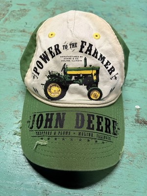 John Deer Power To the Farmer Distressed Vintage Style Hat Baseball Cap