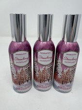 3x Bath Body Works Strawberry Snowflakes Concentrated Room Spray 1.5 Oz