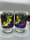 Vintage, Libbey Fruits & Berries Stained Glass Glasses Set of 7 — photo 7