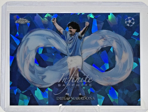 2026 Topps Chrome Sapphire Diego Maradona Infinite Sapphire SSP (Case Hit)
