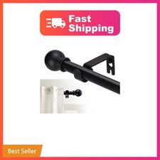 GXOACKJ Curtain Rod 35-77 Inch Black