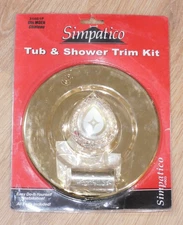 NEW/ SEALED!  SIMPATICO LASCO" Tub & Shower Trim Kit" Gold!