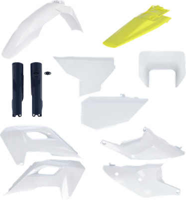 Acerbis 2986650275 Full Body Kit Replacement White Black Yellow Husqvarna FE