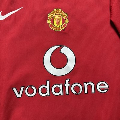 MAN UNITED NIKE 2004/2006 FOOTBALL SOCCER HOME JERSEY #7 RONALDO