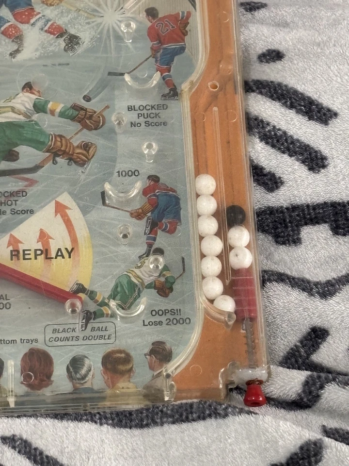 1960's Marx Vintage Champion Hockey Table Pinball Arcade Game - Image 3 of 4
