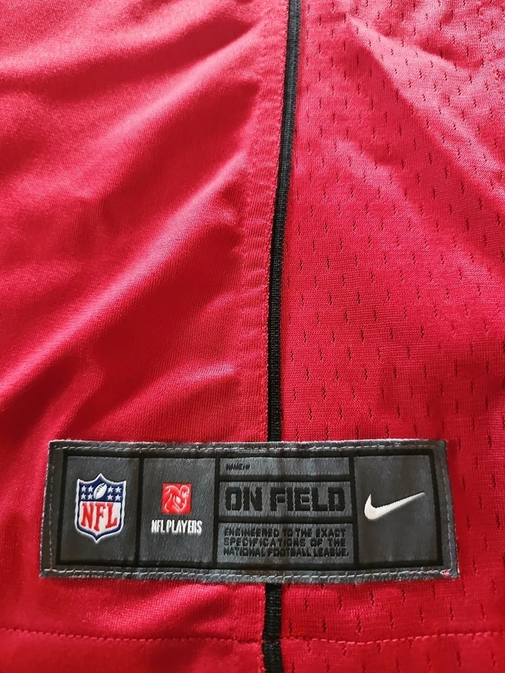 Camiseta para mujer NFL Cardinals #3 Palmer roja talla grande usada Foto 2 de 4