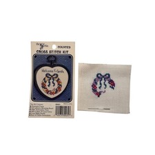 Vintage Welcome Friends Mini Cross Stitch NEW BERLIN CO 1987 Made in USA *READ*