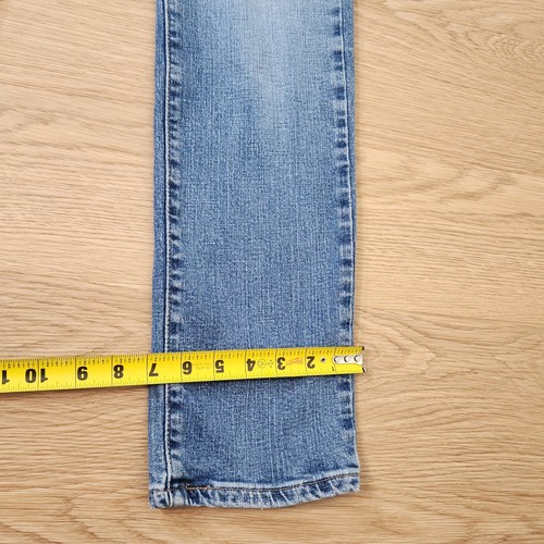 Levis Jeans Womens 12 Mid Rise Skinny Light Blue Denim Pants Preppy Fit 30x30 - Picture 10 of 13
