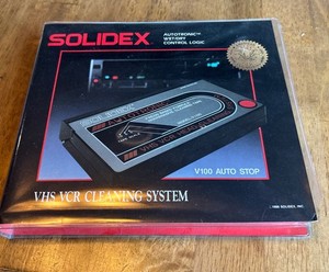SOLIDEX Model V100 VHS Tape WET/DRY VCR Cleaning System New