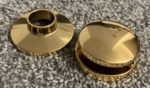 Mr. Steam Smart/Two Round Steam Head Polished Brass Finish NOS NEW - Picture 2 of 5