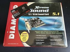 Diamond XtremeSound XS51 5.1 Channel 16-Bit PCI Sound Card New Factory Sealed
