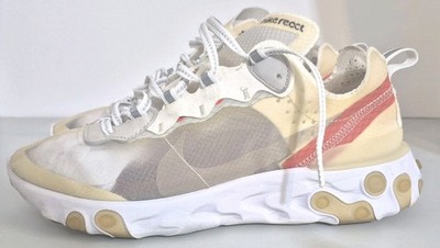 Nike React Element 87 Men's Size 7 Sail Light Bone AQ1090-100
