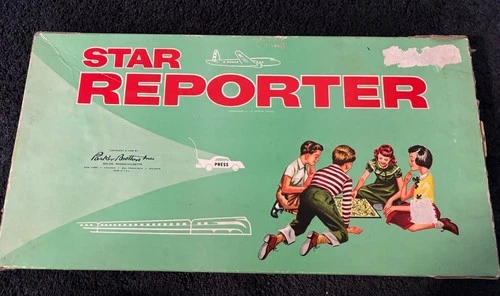 STAR REPORTER 1958 Vintage Board Game Parker Brothers SUPER RARE EDITION Look!