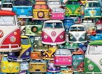 Puzzle (1000 T.) VW Bulli - Collage (Eurographics) Neu/Ovp