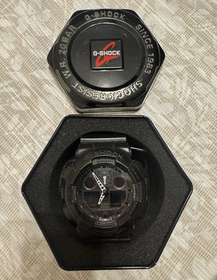 G-SHOCK Casio G-SHOCK Men's Black Analog-Digital 200m Resin Watch w/ Tin