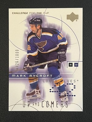 Mark Rycroft 2001-02 Upper Deck Challenge Cup Up & Comers /1000 Blues 