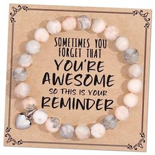 jewelrycard Sometimes You Forget Your Awesome Bracelets for Women, Best Pink