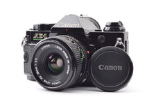 RARE   Top Mint  CANON AE-1 PROGRAM BLACK  New FD 28mm f/2.8 From Japan 2447