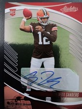 shedeur sanders rookie signature trading card