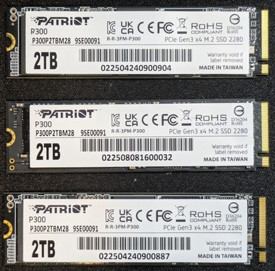 Patriot P300 PCIe Gen3 x4 M.2 2280 SSD