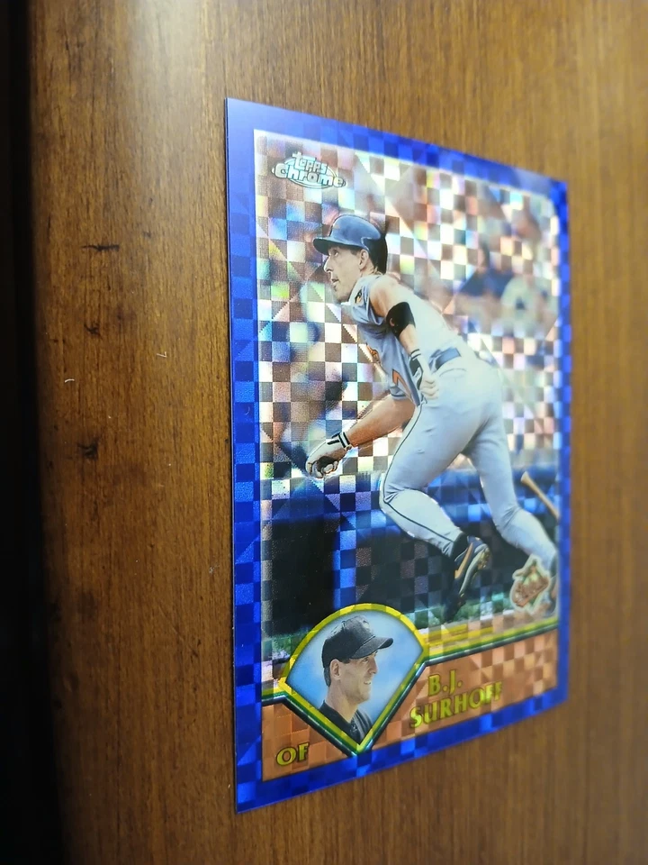 2003 TOPPS CHROME BASEBALL X-FRACTOR B.J. Surhoff 13 / 57 - Image 3 of 4